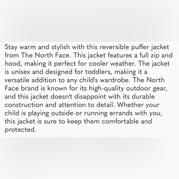 The North Face Kids' RVR Mt Chimbo Jacket Reversible Utility Brown Camo Size 6 - Picture 11 of 15